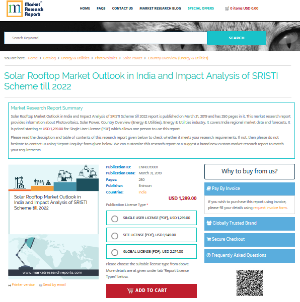 Solar Rooftop Market Outlook in India and Impact Analysis'