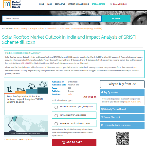 Solar Rooftop Market Outlook in India and Impact Analysis