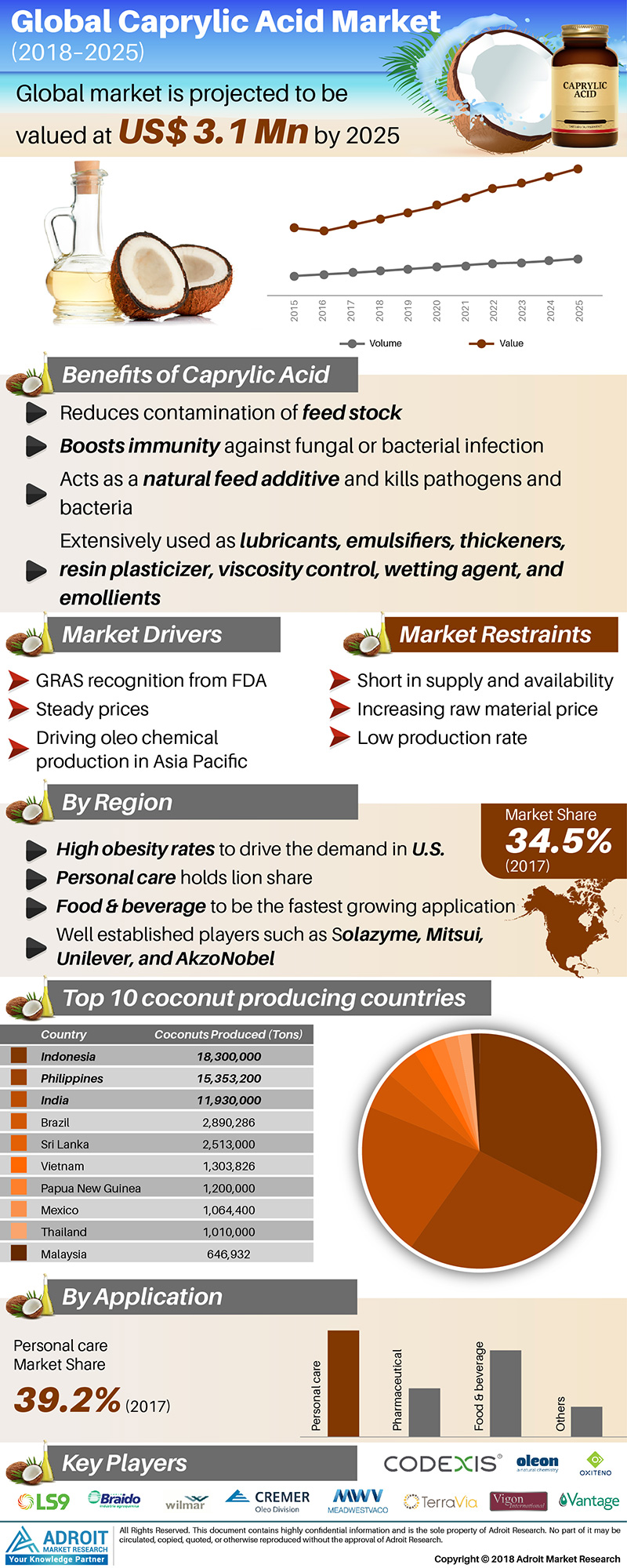 Caprylic Acid Market Size 2019'