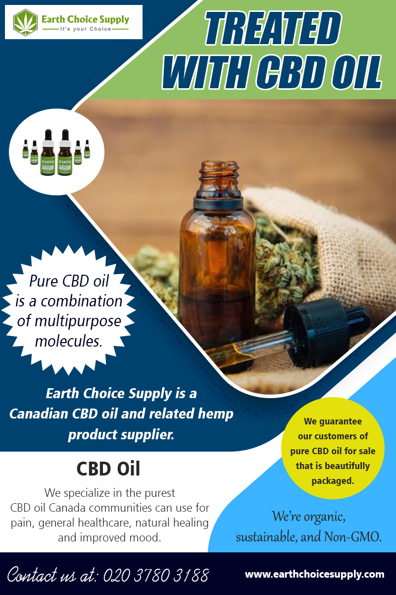 Treated with CBD Oil | Call - 416-922-7238 | earthchoicesupp'