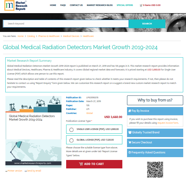 Global Medical Radiation Detectors Market Growth 2019-2024