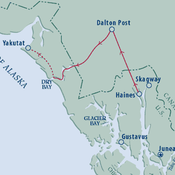 Southeast Alaska, Juneau, Haines, Skagway, and Glacier Bay.