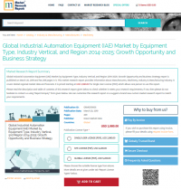 Global Industrial Automation Equipment (IAE) Market