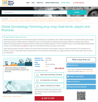 Global Dermatology Partnering 2014-2019: Deal trends