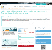 Global Image Editing Software Market 2019 by Company, Region