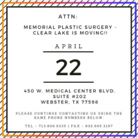 Memorial Plastic Surgery - Clear Lake Moves to New Location