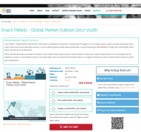 Snack Pellets - Global Market Outlook (2017-2026)