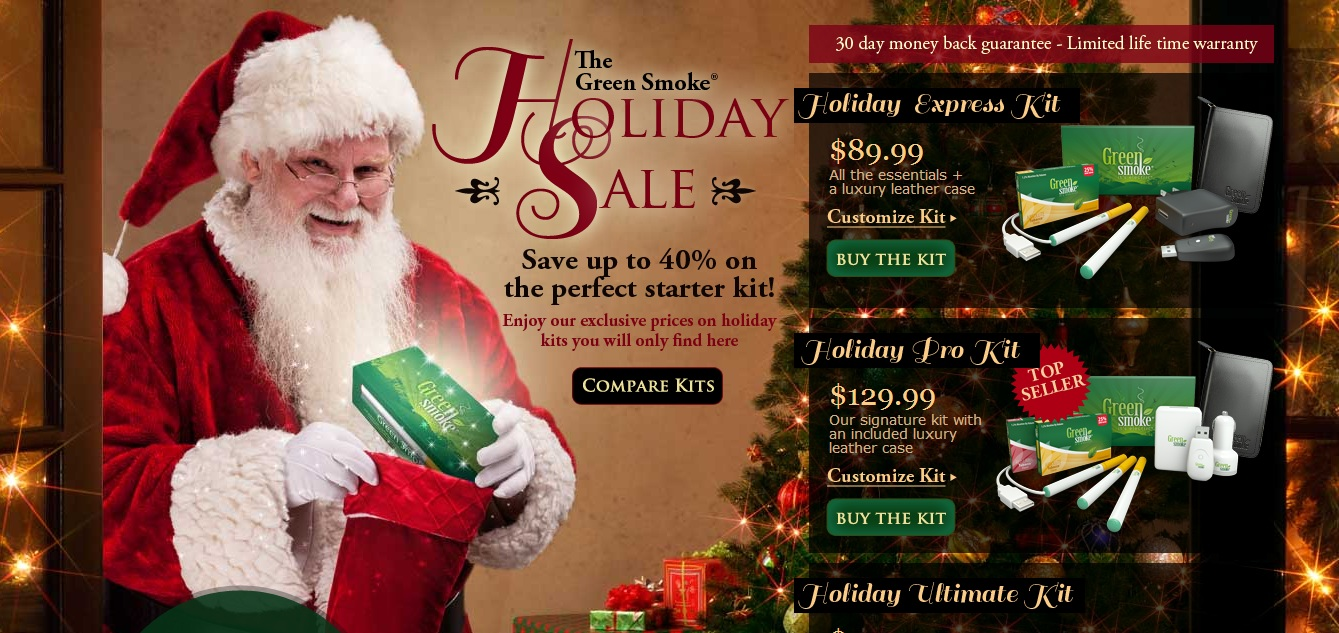 Green Smoke Holiday Sale'