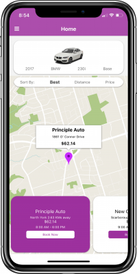 Screenshot of Mobile App