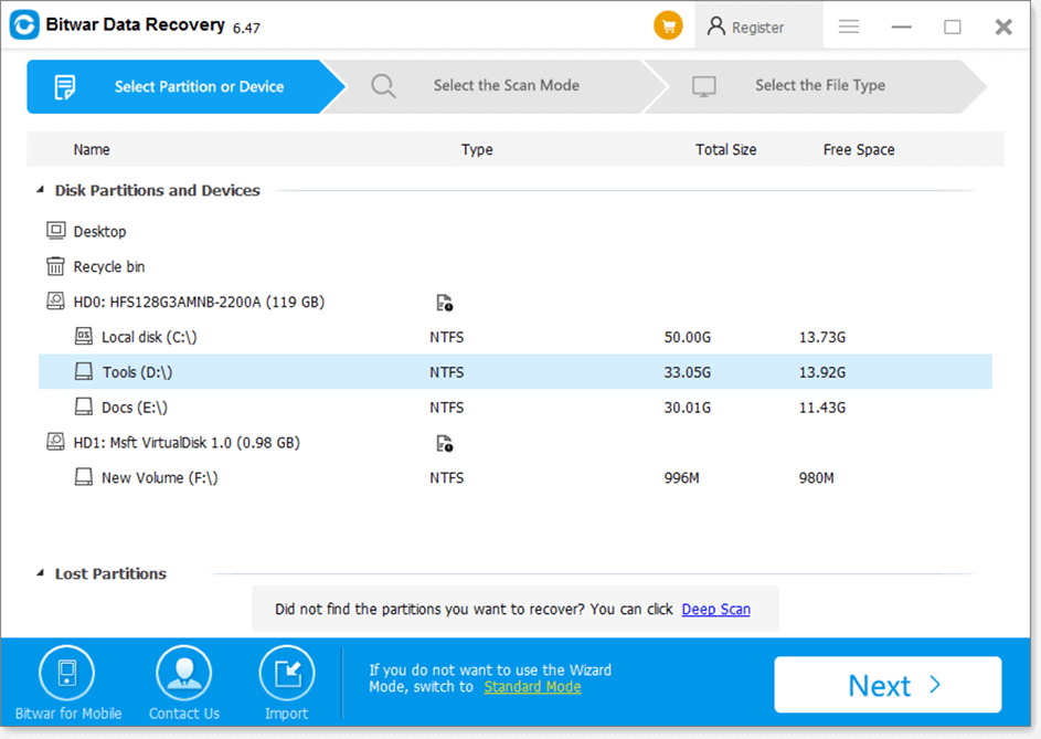 Bitwar Data Recovery