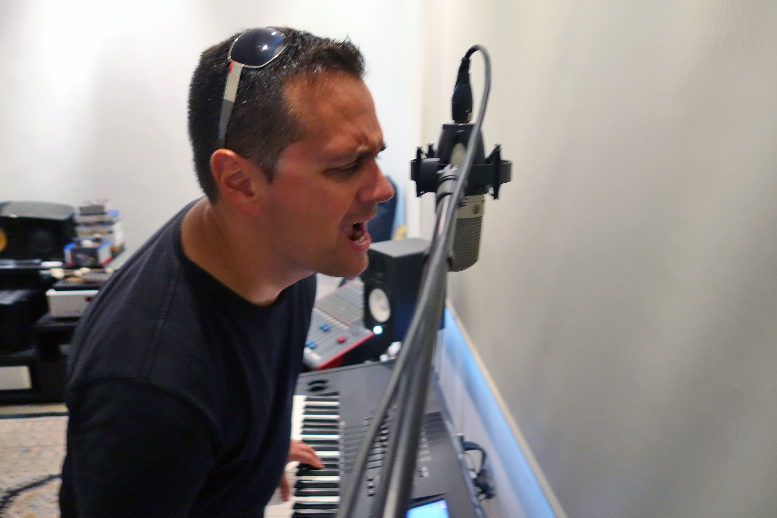 Franco Esteve Performs in the studio