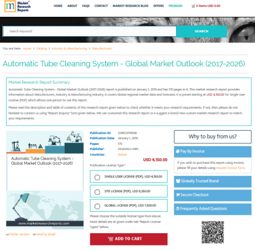 Automatic Tube Cleaning System - Global Market Outlook'