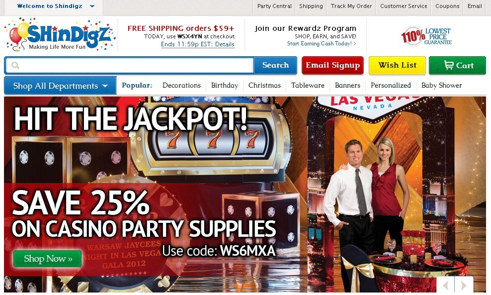 Shindigz party supplies'
