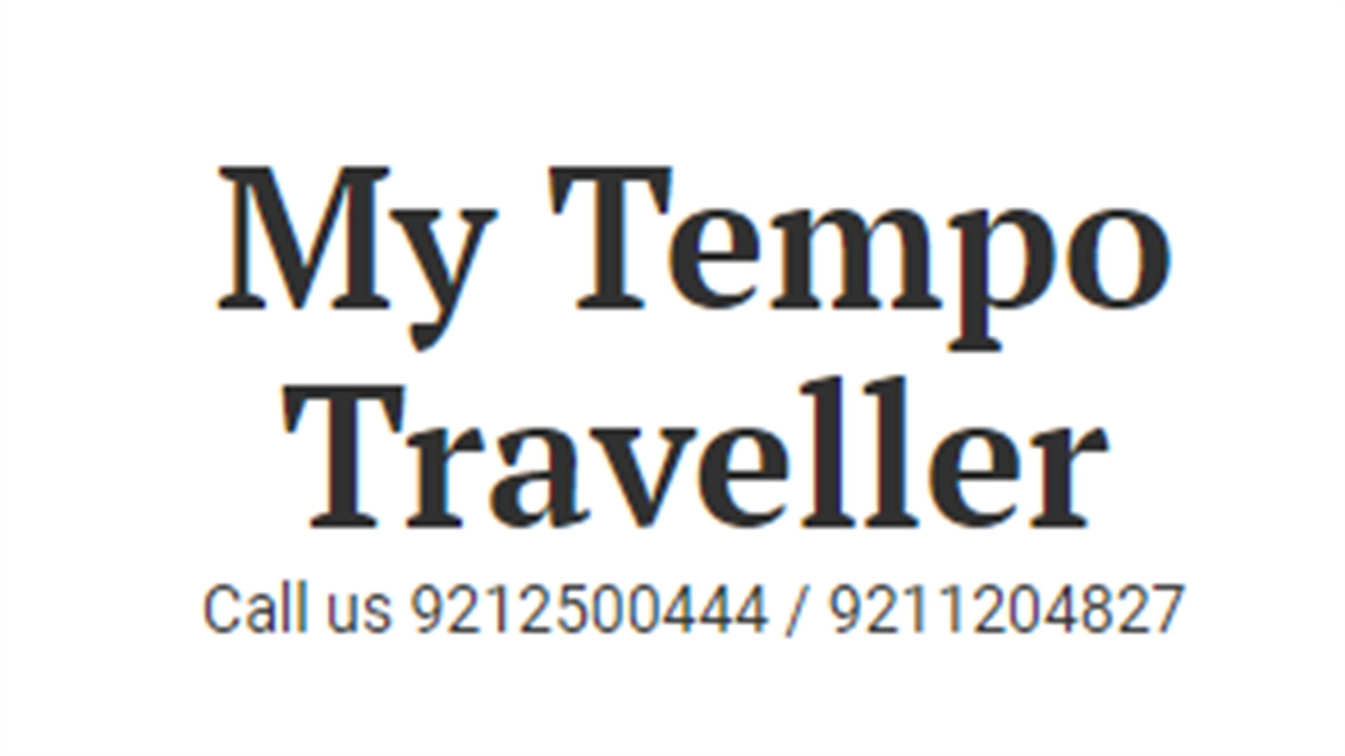 My Tempo Traveller - Golden Triangle Tour'