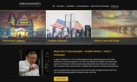 New Website Homepage for Hermansader's Art Gallery