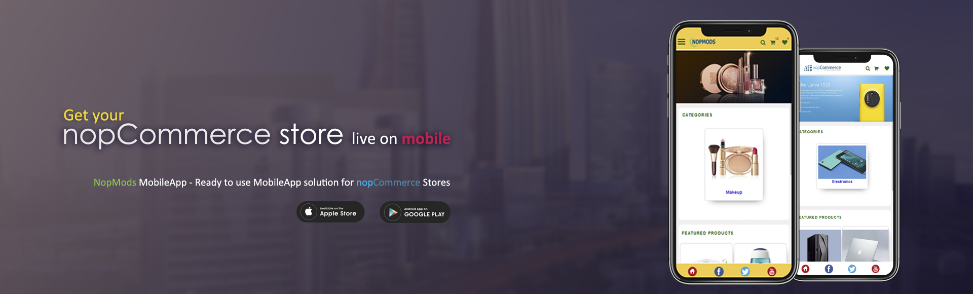 NopCommerce Mobile App'