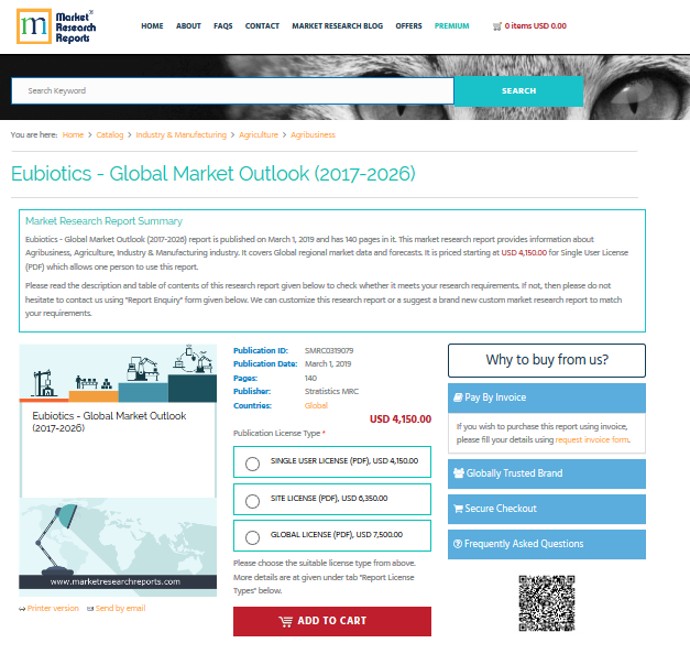 Eubiotics - Global Market Outlook (2017-2026)