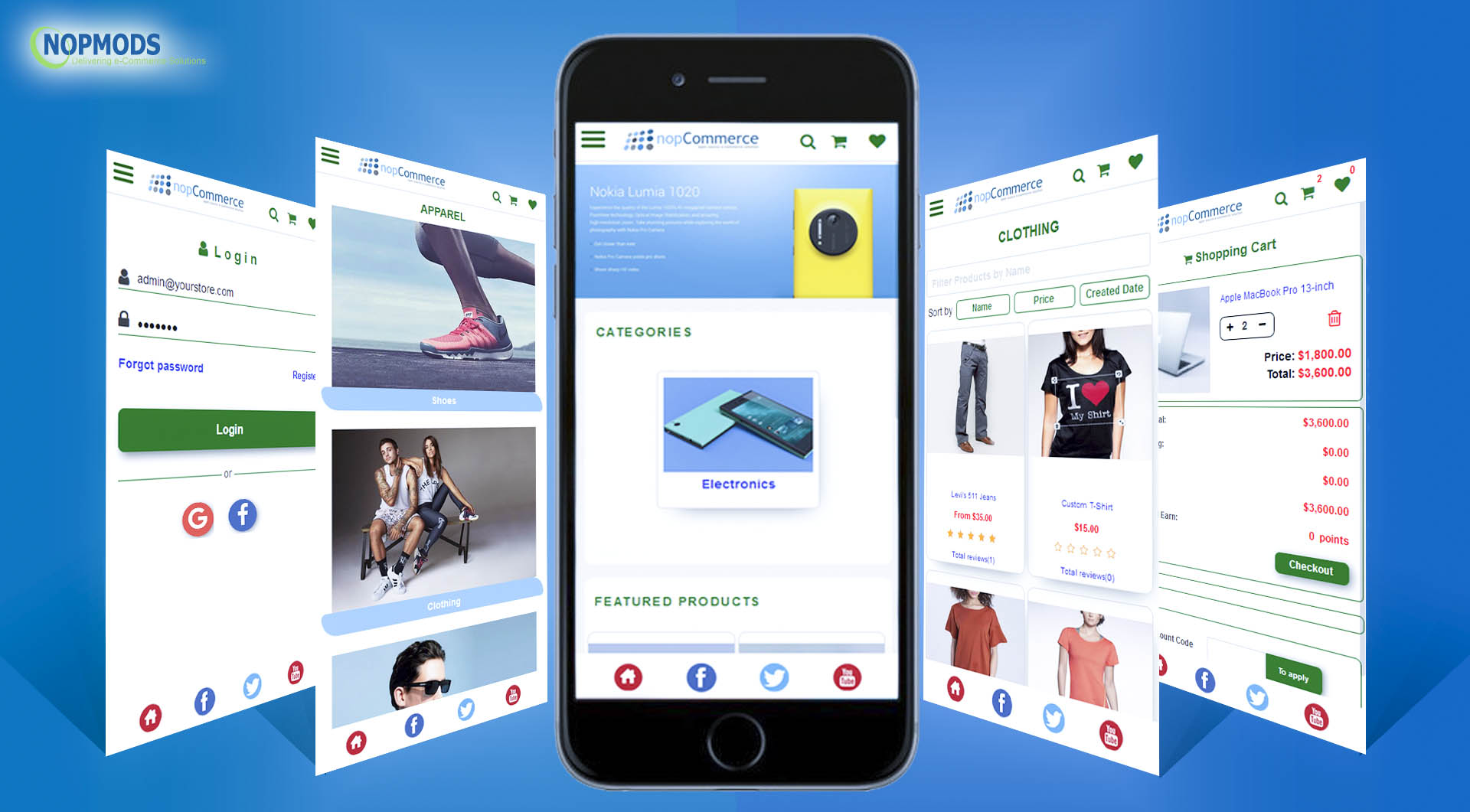 NopCommerce Mobile App'