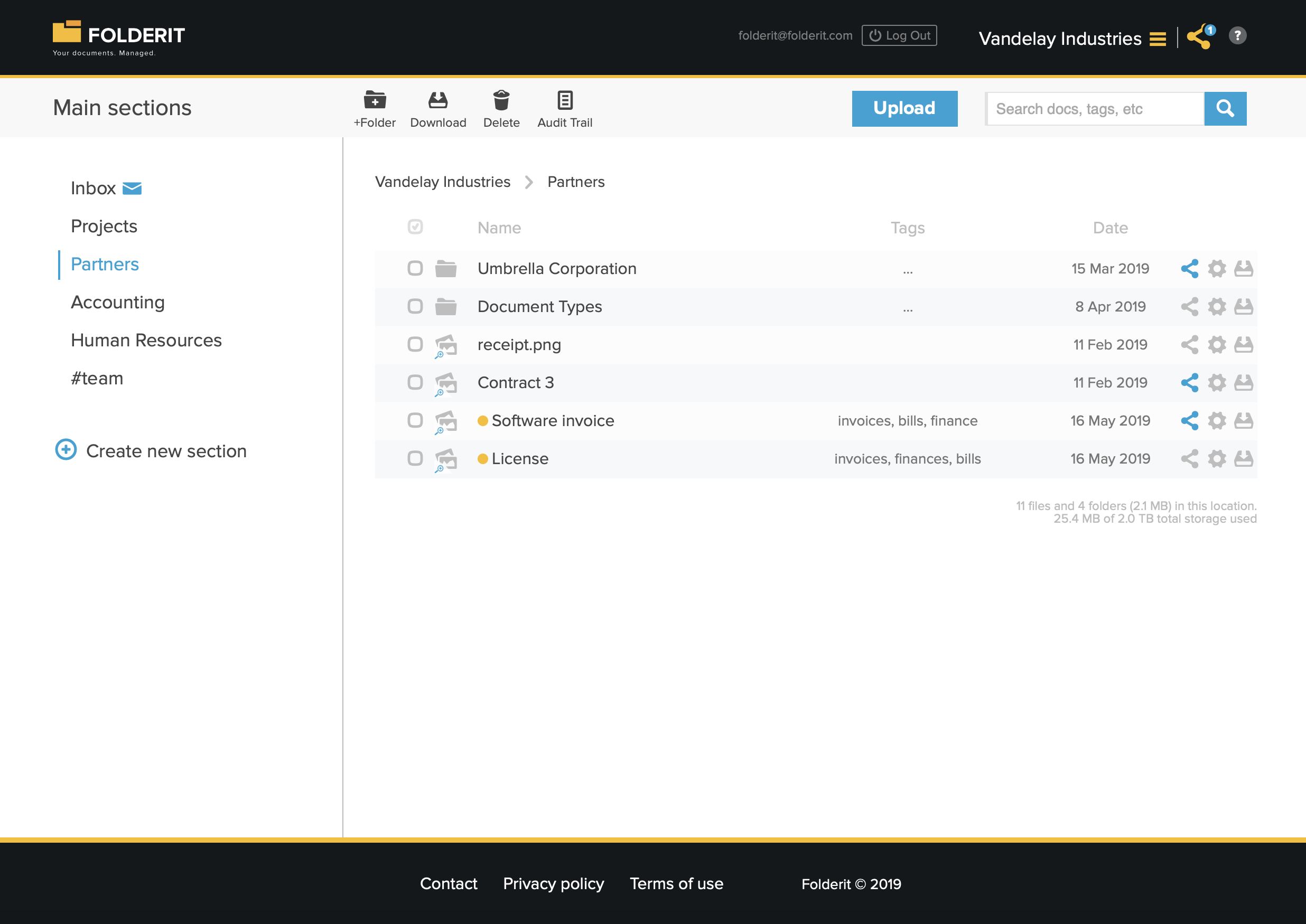 Folderit Cloud-Based Document Management System