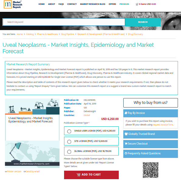 Uveal Neoplasms - Market Insights, Epidemiology and Market'