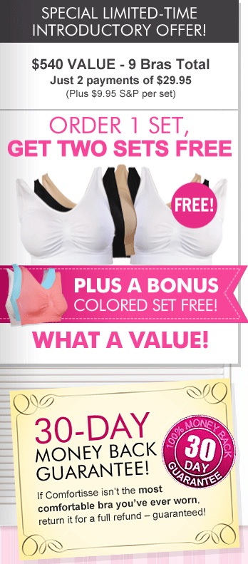 comfortisse bra as seen on tv'