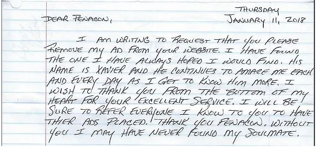 Profile Customer Letter