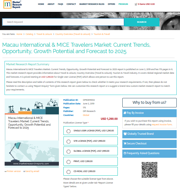 Macau International Maca& MICE Travelers Market: Current