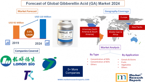 Forecast of Global Gibberellin Acid (GA) Market 2024'