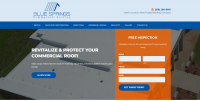 Blue Springs Commercial Roofing Homepage (Top Portion)