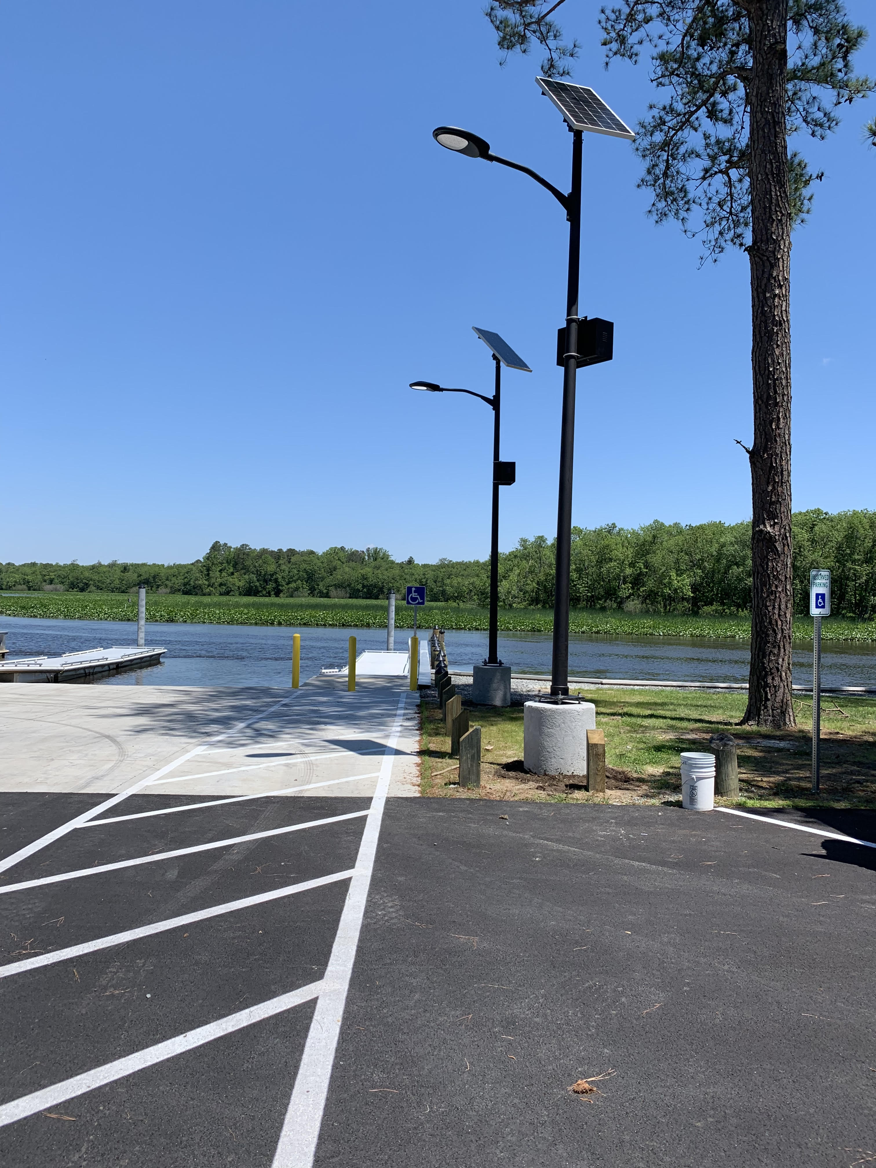 New solar lights at Phillips Landing!