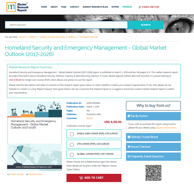 Homeland Security and Emergency Management - Global Market