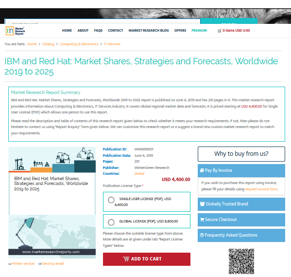 IBM and Red Hat: Market Shares, Strategies and Forecasts'