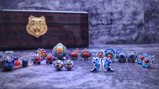 Silver Enamel (cloisonné) Collections of Light St