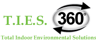 T.I.E.S. 360 Total Indoor Environmental Solutions Logo