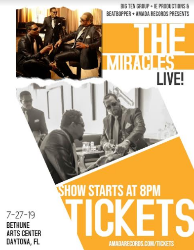 The Miracles Set to Perform at the 2019 SweetSunshine Music'