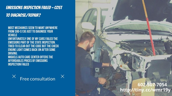 Emission Repair Services- Miguels Auto Care Center'