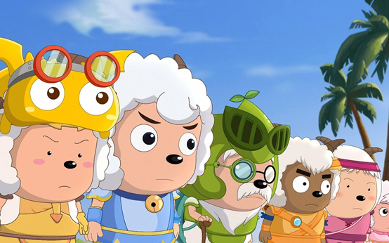 Chinese Cartoon Pleasant Goat and Big Big Wolf  Jogs Viewers