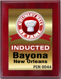 Bayona in New Orleans Inducted by the Culinary Hall of Fame