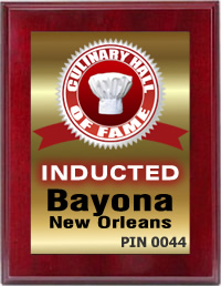 Bayona in New Orleans Inducted by the Culinary Hall of Fame'