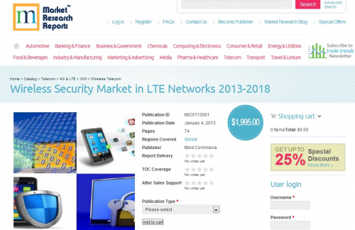 Wireless Security Market in LTE Networks 2013-2018'