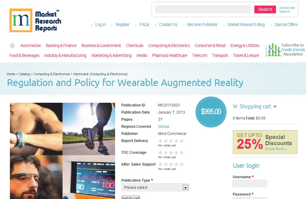 Regulation and Policy for Wearable Augmented Reality'