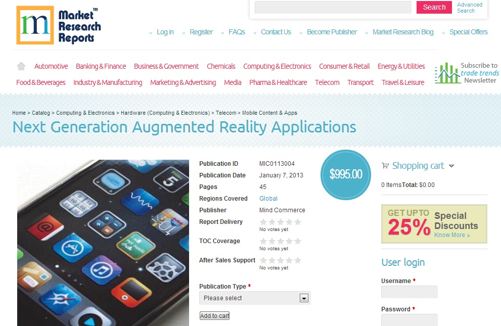 Next Generation Augmented Reality Applications'