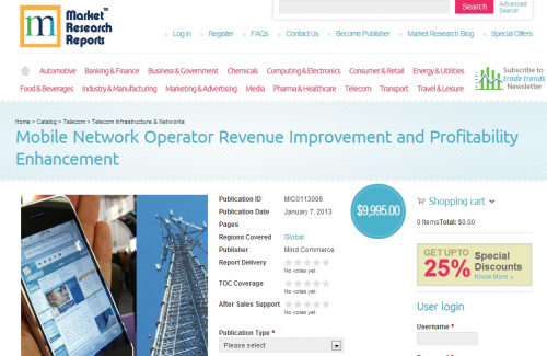 Mobile Network Operator Revenue Improvement and Profitabilit'