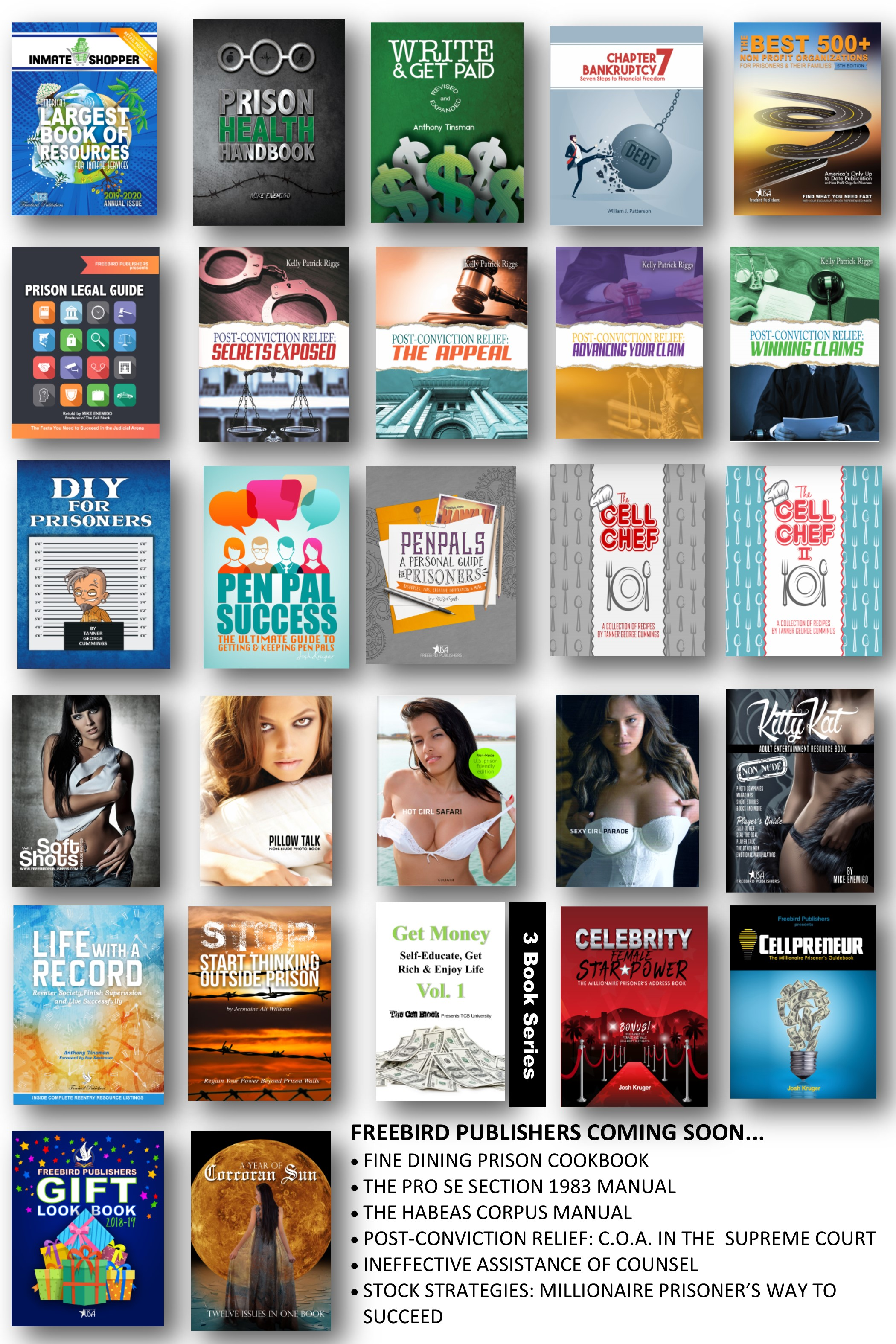 Freebird Publishers Bookshelf'