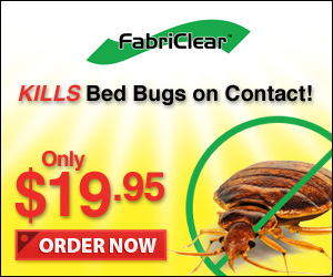 Fabriclear Kills Bed Bugs On Contact'