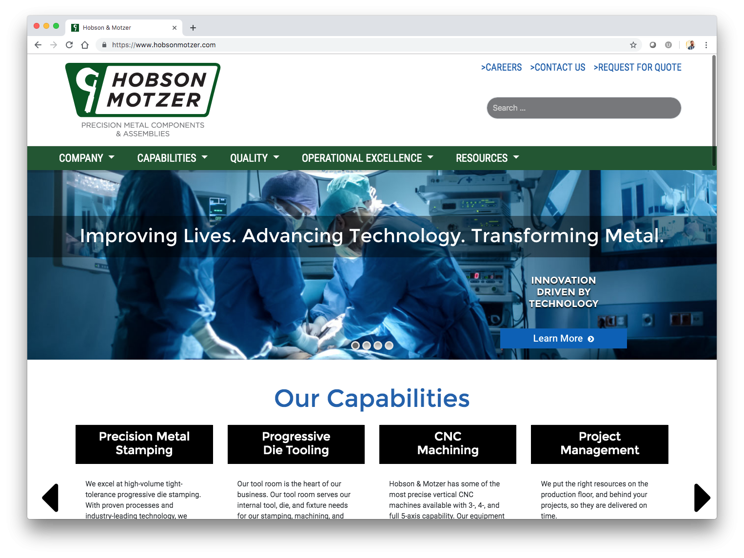 Hobson & Motzer Launches New site
