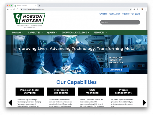 Hobson Motzer New Website Launch'
