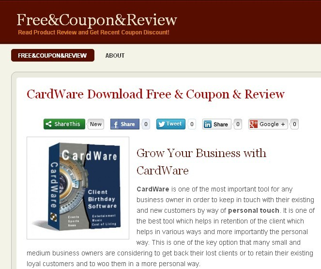 CardWare Coupon'