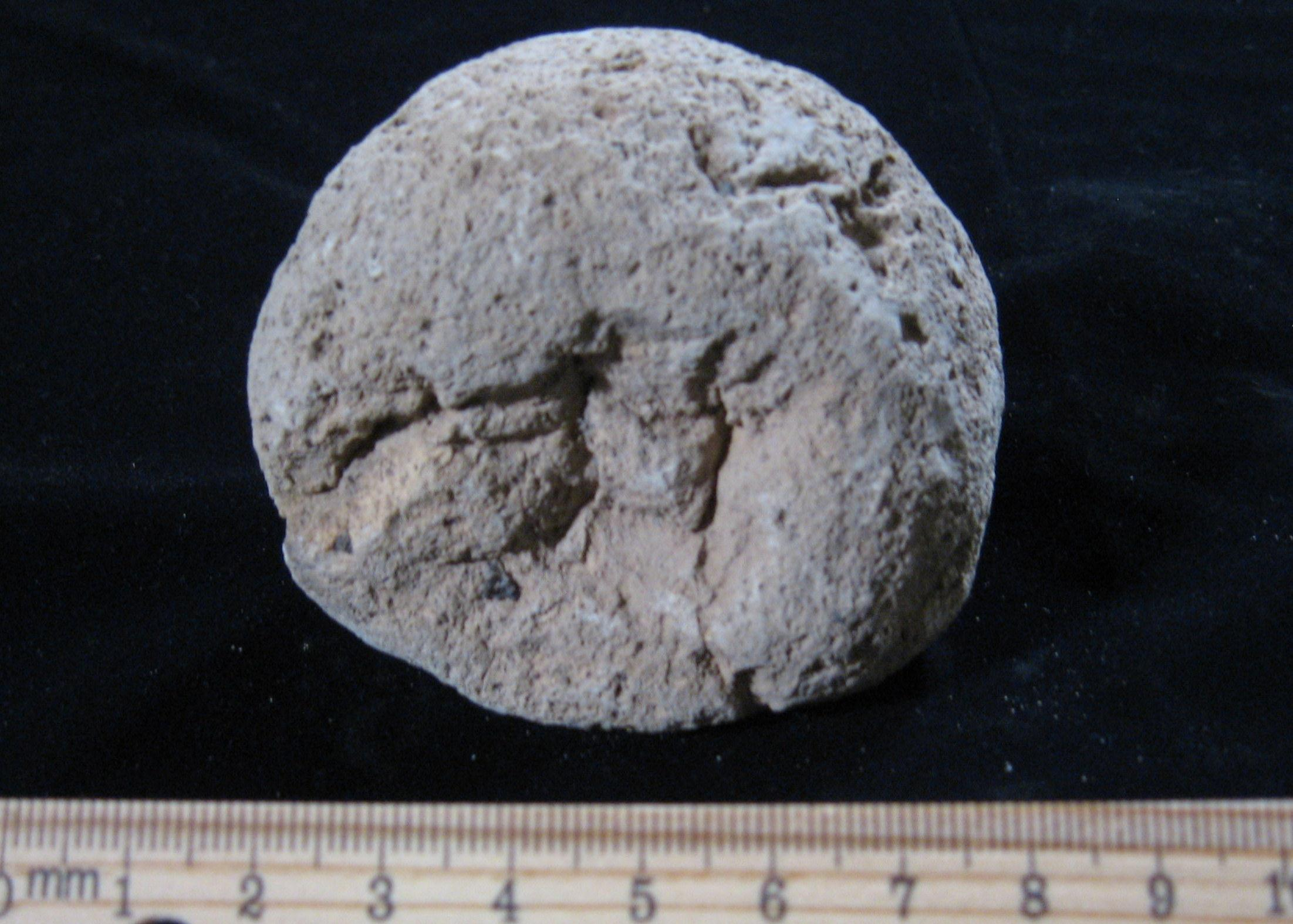 Dr. Joel Klenck: Pumice figure, Artifact 13, View A, Ark'