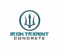 Iron Trident Concrete Logo
